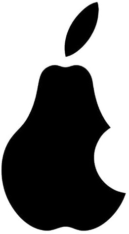 Birne NEIN Apfel Logo Vinyl Aufkleber gestanzt Laptop Be Different OEM Auto Zubehör Auto Dekor