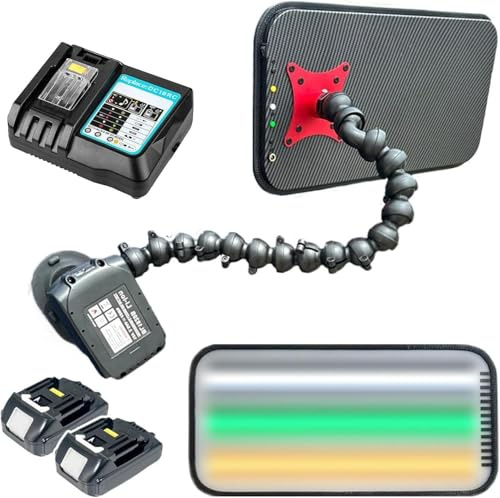Hrxllb PDR-Lampe für die lackschadenfreie Ausbeultechnik (PDR), LED-Lampe für die Ausbeultechnik mit 2 x 2500 mAh Akku, Reflektorlampe für die Ausbeultechnik, 9 Farben(40 * 20cm)