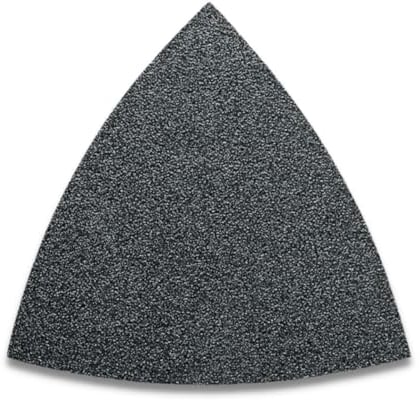 Fein Schleifblätter Korn 40, 50 Stück (Korund Schleifkörner + Vollkunstharzbindung, Kantenlänge 80 mm, ungelocht) 63717081018