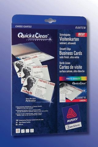 Visitenkarte A4 220G 10Bl Color Laser C32016-10