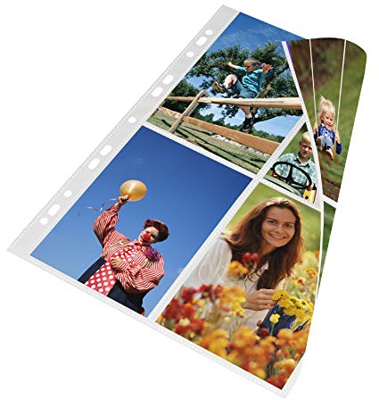 mashpaper Fotohüllen weiß 300 Stück 10x15cm Hochformat für 2x4 Fotos 75624