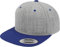 Flexfit Unisex Classic Snapback 2-Tone Cap Kappe, Heather Grey/Royal, One Size