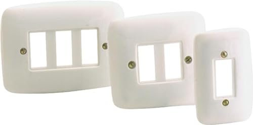 Solera 521 - Placa pequeña embellecedora para 2 elementos.80 x 75 x 8 mm.