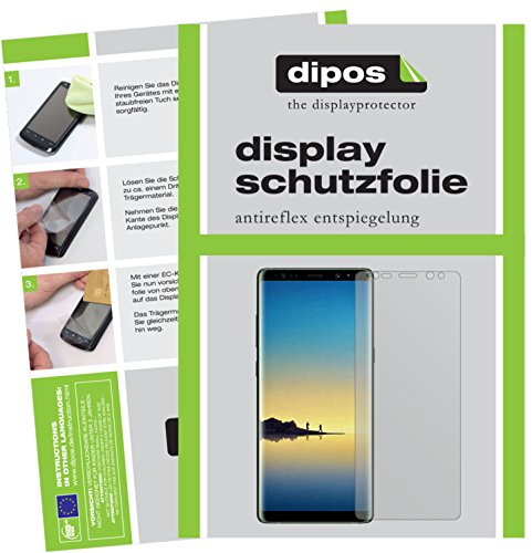 dipos I 2x Screen Protector matte compatible with Samsung Galaxy Note 8 Protection Films