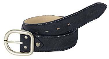 Pikeur Ledergürtel, Rauhleder, Black, 17_Groessen:105