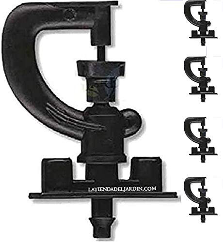 MINI Rotary Spring 360º für landwirtschaftliche Bewässerung und Bewässerung im Gartenbau. 125 l/h und Einer Reichweite von 3 Metern. 100 Einheiten