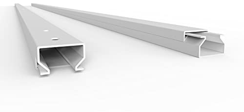 SCOS Smartcosat 10 m Kabelkanal (15 x 10 x 2000 mm (5 Stück a 2 m) B x H x L, Weiß/Weiss/Reinweiß) schraubbar PVC Kunststoff, Aufputz Wand Montage allzweck Kabelleiste, Kabelschacht