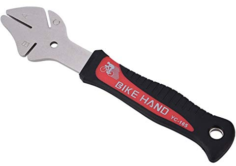 Bremsscheiben Richtwerkzeug, Edelstahl Fahrrad Bremsscheiben Richtwerkzeug Rotor Truing Tool mit Anti Rutsch Rubber Griff