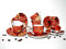 G.W. Espresso Set Rosen 12 teilig mit Herzteller - Espresso Geschirr mit Rosendekor