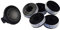 Ersatz Spule, Spulen 5er Pack mit Haube, Deckel, passend für Florabest Rasentrimmer FRT 450 A1 IAN 56211, FRT 450 A1 IAN 68693, FTR 450 B2-79161