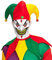 NET TOYS Farbenfrohes Kostüm-Set mit Narren-Kappe & -Kragen - Verspielte Unisex-Verkleidung Kostüm-Set Kasper & Hofnarr - Bestens geeignet für Fasching & Karneval