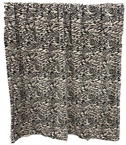 SpazioTessile Plaid Pile Caldo Effetto Velluto retro Agnellato 130x160 Animalier Zebrato Marrone