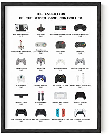 HAUS AND HUES Retro Video Game Posters for Walls Video Game Wall Art and Gamer Poster Decor (12x16, UNFRAMED)