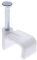 Clips de Cable Plano 100 Piezas Abrazadera 9mm para Cable Grapas con Clavos de Acero Incorporados Clips de pared Eléctrico para Oficina/Hogar Compatible con Cat 5 5e, 6 6a, 7 | 6P4C 8P8C | RJ11 RJ45