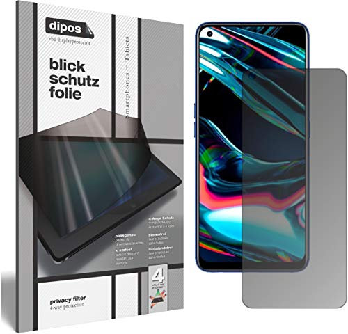 dipos I Protección de la Vista Compatible con OPPO Realme 7 Pro Protector de Pantalla Privacy