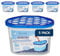 CUQOO Deshumidificador desechable, 500 ml, paquete de 5, absorbente de humedad y humedad, deshumidificadores para humedad, moho, cocina, armario, dormitorio, caravana, oficina, garaje, baño, removedor