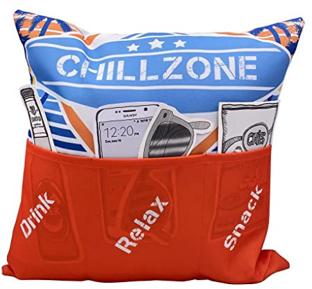 Hergo Sofahelden Outdoor-Kissen mit Taschen 43x43cm - Chillzone 8756