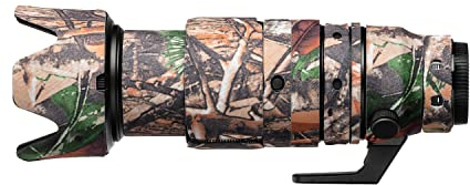 easyCover - Lens Oak - Objektivschutz - Schutz für Ihr Kameraobjektiv - Geeignet für Nikon Z 100-400mm f/4.5-5.6 VR S - Wald Camouflage