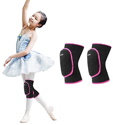 EULANT Rodilleras Voleibol para Niño,Suave Rodilleras Baile Niña,Rodilla Protector Futbol Sala Portero,Rodilleras Deportivas para Baloncesto Voley Danza Patinaje Gimnasia Ritmica Esquí Scooter,S