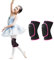 EULANT Ginocchiera Pallavolo Bambina,Ginocchiere Danza Ragazza,Morbido Protezione del Ginocchio per Running Calcio Basket Bici Scooter Ginnastica Ritmica,Nero/Fucsia S