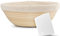 Anaeat 23 cm Brot Banneton Gärkorb – runder Sauerteigkorb aus 100% natürlichem Rattan mit Teigschaber und Leineneinlage für professionelle Bäcker und Heimbäcker