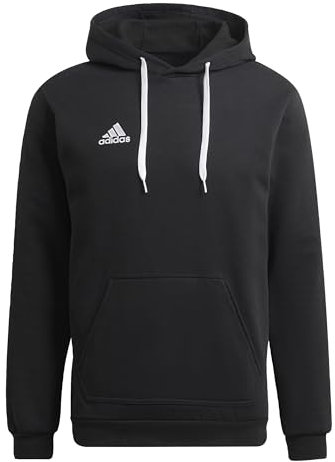 adidas Uomo Entrada 22 Sweat Hoodie, Black, M Extra Tall