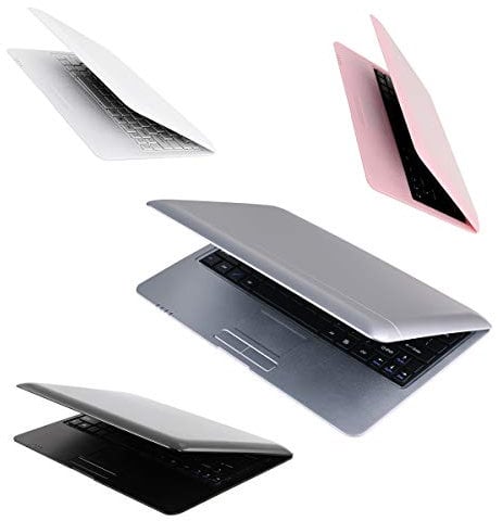 Goldengulf 10.1 Inch Portable 8GB Computer Laptop PC Quad Core Android 6.0 Mini Netbook Slim and Lightweight Notebook Webcam Netflix YouTube Google Player Flash (Silver)
