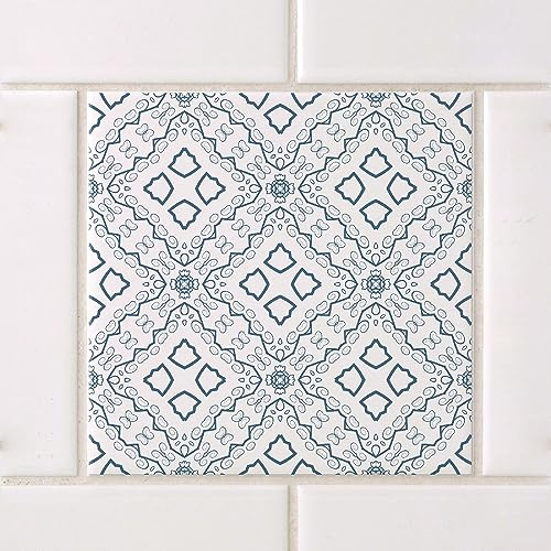 GRAZDesign Fliesenaufkleber Bad & Küche 15x15cm - 24 Stück | wasserfeste & selbstklebende Klebefliesen | Fliesenfolie Fliesenbild Motiv Portugiesisch