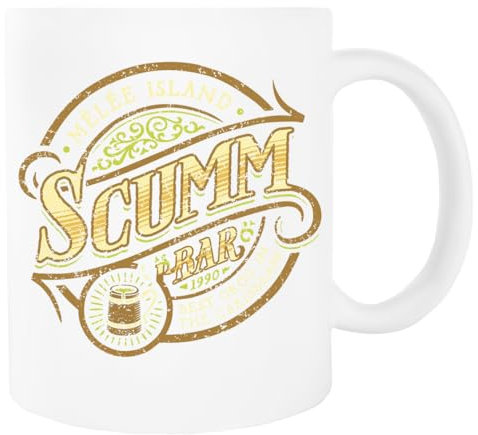 Jinbetee The Pirate Bar Weißer Becher Keramischer Trinkbecher White Mug Ceraminc Drinking Cup