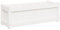 vidaXL Jardinera de Madera Maciza de Pino Blanca 90x31x31 cm