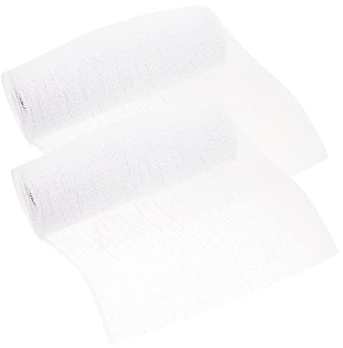 Anneome 2rollen Dekoratives Geschenkbänder Mesh-ribbon Und Regenbogen Für Blumenverpackungen Bastelprojekte Hochzeiten Und Festtagsdekorationen