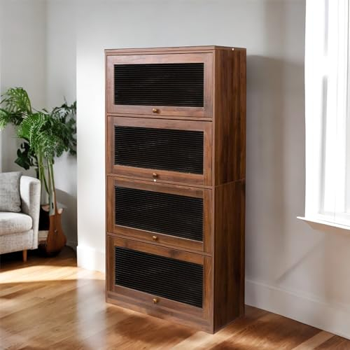 Badezimmerschrank,Hohes Bücherregal, Curio-Aufbewahrungs-Apothekerschrank mit Glastüren, moderner Boden-Nutzschrank für Büro, Wohnzimmer, Badezimmer, Zuhause, Waschküche, Muebles para la sal