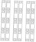 Uonlytech 24 Pcs Door Kick Plate Bolt Door Plates Satin Nickel Strike Plate Security Door Lock Hanger Door Locks Door Reinforcement Plate Collander Holder Receiver Kit Stainless Steel Silver