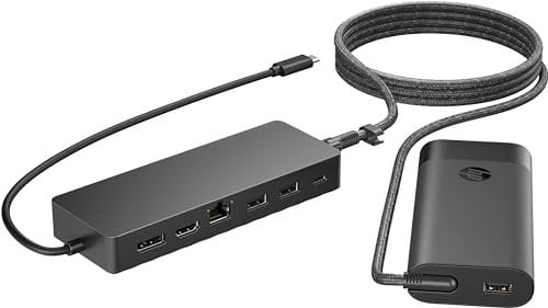 HP Adaptador de Corriente Universal USB-C y portátil