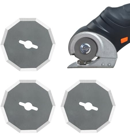 Replacement Blades Compatible with Worx Wx082l 4v Zipsnip Cordless Electric Scissors, WA2300 Replacement Rotary Blades Fit RC2600K,RC2601, RC2602, WX080L, WX081L (3 Pcs)