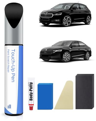 1Z1Z/ F9R Black Magic Perleffekt Lackstift Kit Kompatibel mit Skoda Exakte Übereinstimmung für Chips und Kratzer