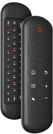 Fiorky M5 Fly Air Mouse Remote Control Rechargeble 2.4G+BT5.2 Mini Wireless Keyboard Flying Mouse Remote 7 Color Backlit Motion Sensing for Andrid TV Box PC
