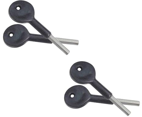 2 Pack 75mm Locking Sash Stop Keys for Enhanced Security - Window Fastener