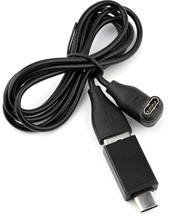 USB Charging Cable with USB-C Adapter for Garmin Golf GPS Watches, Compatible with Approach G12 S10 S12 S40 S42 S60 S62 S70 X10
