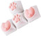 Holibanna Gaming Keycap Set 4pcs Unique Cat Paw Keycaps for Mechanical Keyboard Comfortable Easy to Install