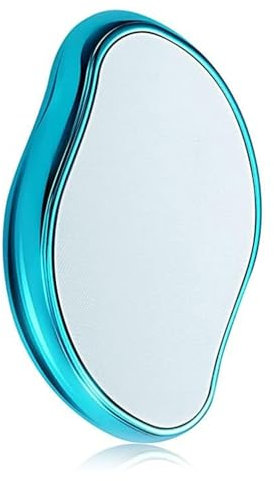 ZEXIJOW Nano-Kristall-Haarentferner,Kristall-Haarentferner,Nano-Glas-Haarentfernung Stein,Kristall-Haarradierer,waschbares und wiederverwendbares Haarentfernungswerkzeug(blau)