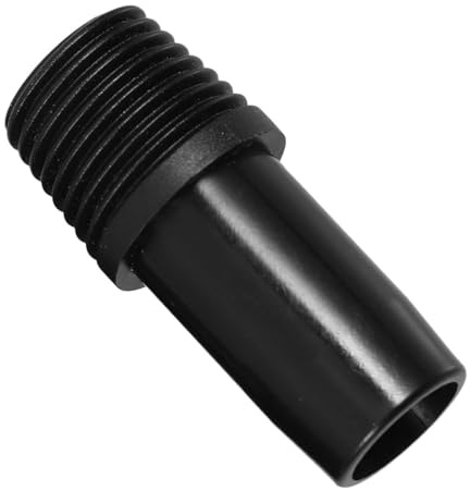 TEHAUX German Threaded Handle Adapter for Mop and Broom Metal Connector with Firm Threaded Tip Easy Installation Replacement for Paint Roller Extension Poles and Telescoping Rods Black