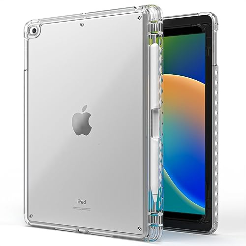 Hülle für iPad 9,7 Zoll (6./5. Generation, 2018/2017), Weicher TPU Transparente Dünner Stoßfest Tablet Schutzhülle (Durchsichtig)