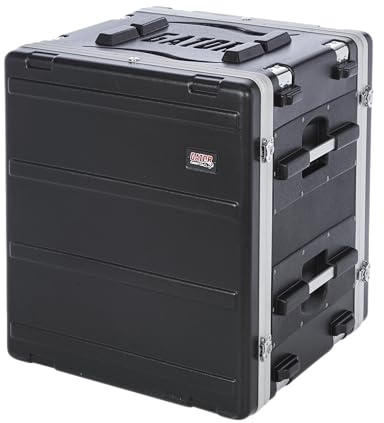 Gator Cases G-SHOCK-12L 12U Shock Rack Case for Sensitive Audio and Rack Equipment Durable Touring and Studio Design Black