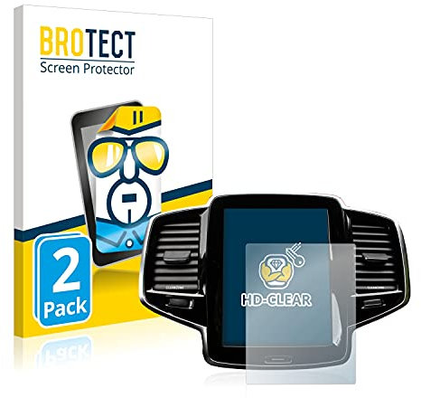 BROTECT (2 Stück Schutzfolie für Volvo XC90 Senus 2015-2017 Displayschutz Folie Made in Germany, Ultra-Klar