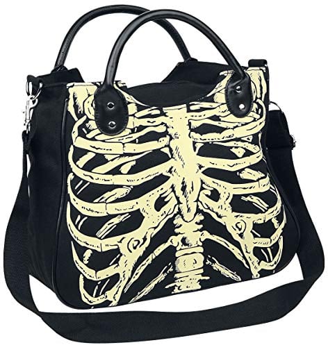 Banned Alternative Skeleton Frauen Handtasche schwarz
