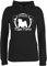 Pullover Damen Hoodie Frauen - Geschenk für Hundebesitzer - Stolze Mops Mama - XXL - Schwarz - Spruch Hund Kapuzenpullover hundepullover hundemotiv Hoddies/pullies Hunde Hundefreunde hodys Dog