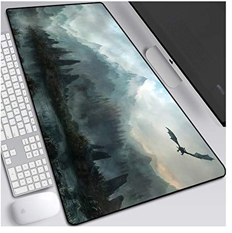 IGIRC The Elder Scrolls Tapis De Souris De Jeu De Vitesse |Tapis De Souris XXL | 900 X 400Mm Grand Format |Base De 3 Mm D'Épaisseur | Précision Et Vitesse Parfaites, R