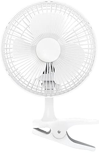 GrowPRO Mini-Ventilator mit Clip, leise, 2-Stufen regelbar, 15Watt, idealer Tischventilator im Büro, Schreibtisch, Schlafzimmer