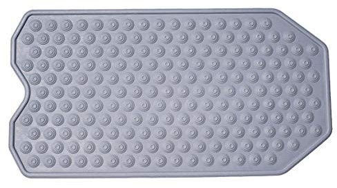 The Original Refinished Bathtub Mat - No Suction Cup Bath Mat (Grey) Designed for Textured and Refinished Bathtubs Made of Rubber Not Cheap Plastic, Great for Children and Elderly